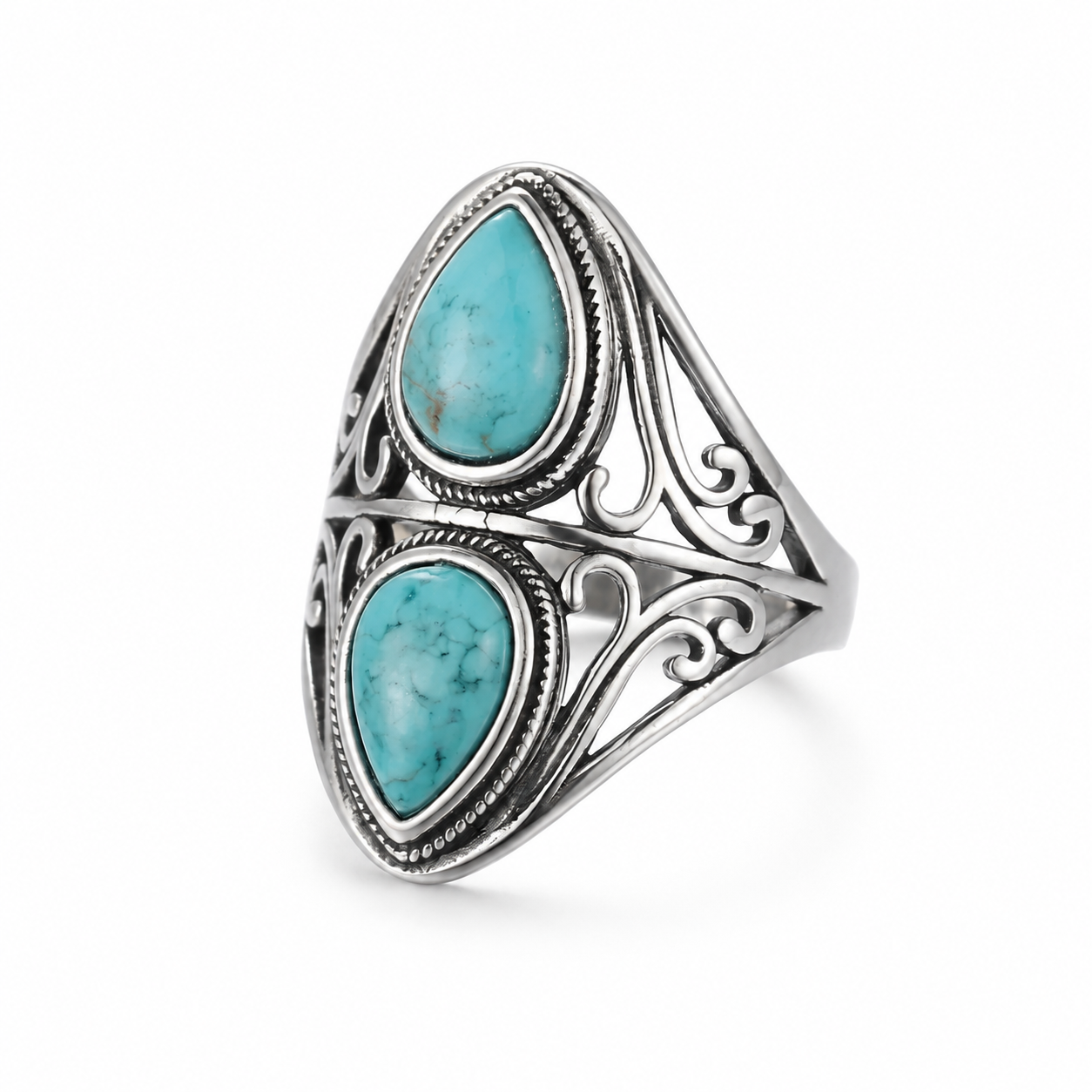 Original Twin Turquoise Ring
