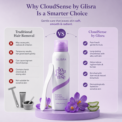 Glisra Spray-On Hair Removal Mousse
