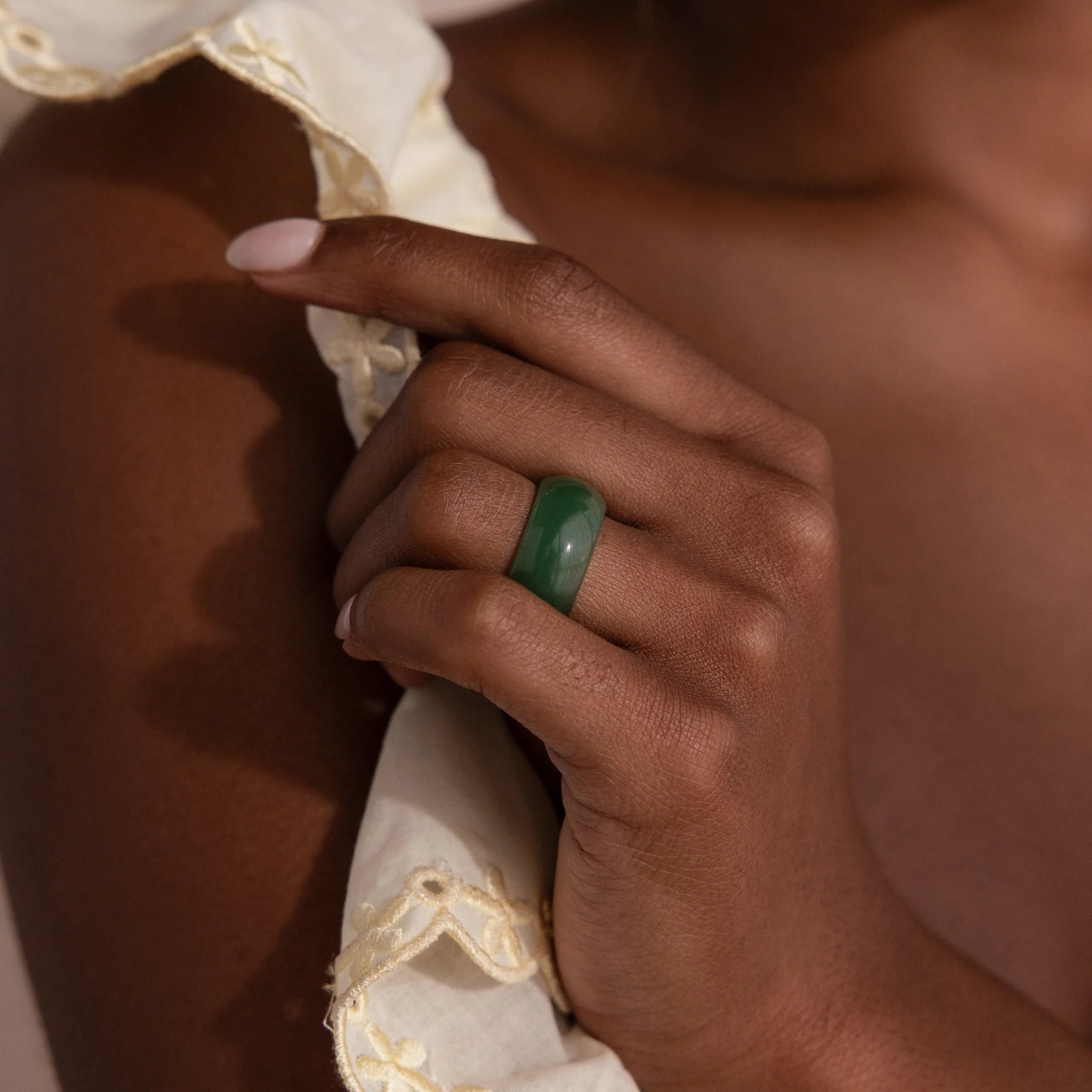 Thick Jade Ring