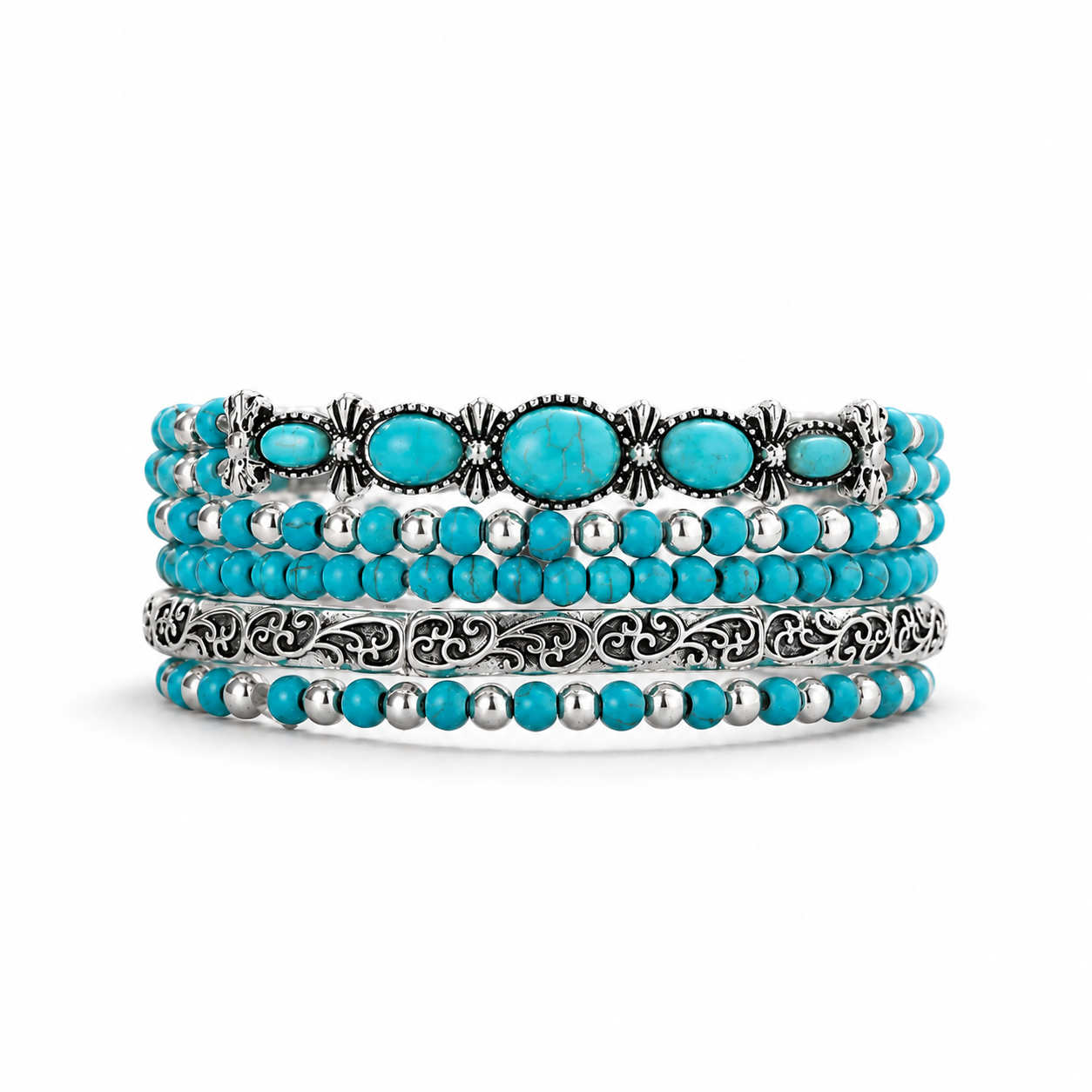 Orginal Turquoise Bracelet Stack